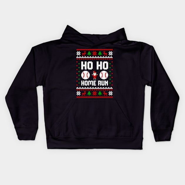 ho ho home run Kids Hoodie by Hobbybox